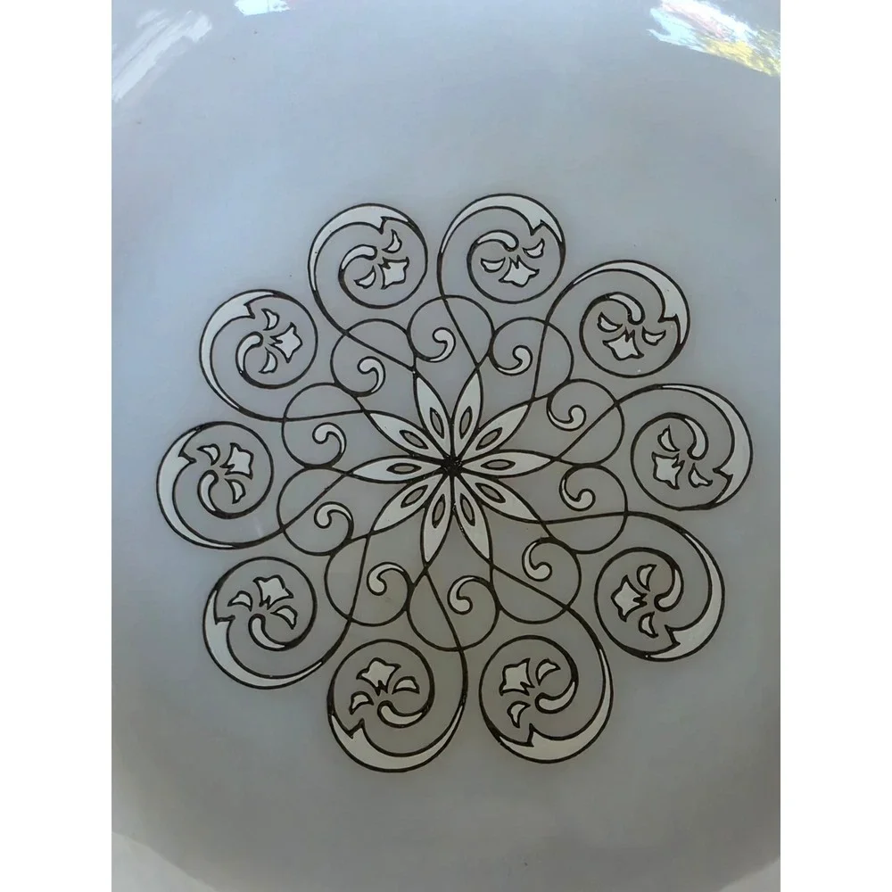 Vintage Anchor Hocking Fire-King Milk Glass Bowls Suburbia Vienna Lace